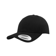 6 Panel Classic Snapback mit gebogenem Schirm