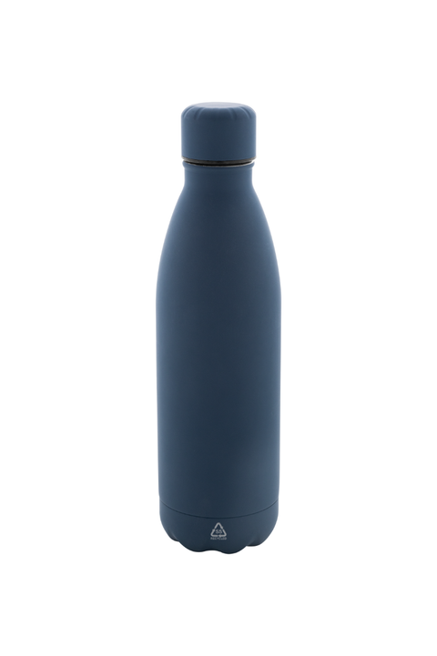 Einwandige Edelstahlflasche mit gummierter Oberfläche und 790 ml Füllmenge