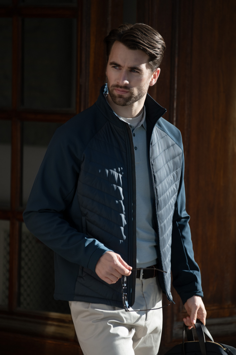 Hybridjacke aus Recycling-Materialien Herren