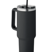 XXL Trinkbecher mit PE-Trinkhalm, 1200ml