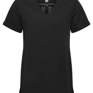 Stretch-Kasack V-Ausschnitt Damen