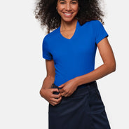 HAKRO Damen T-Shirt mit V-Ausschnitt Mikralinar